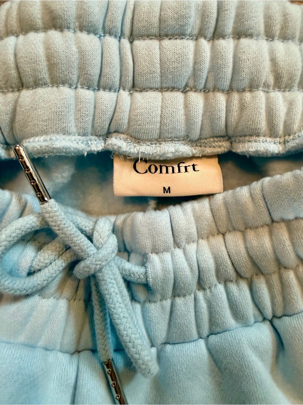 COMFRT ๐ Pastel Hoodie (L) and Shorts (M) Set ๐ Baby Blue - Picture 5 of 8